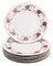 Набор тарелок мелких 25 см 6 шт; "Bernadotte",  декор "Английская роза, отводка золото" - фото 41952
