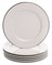 Набор тарелок мелких 25 см 6 шт; "LOUISE", декор "Отводка платина" - фото 42390