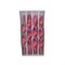 Набор свечей Adpal Ribbon (4 шт) 27/2,2 см металлик красный - фото 42938