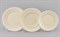 Набор тарелок на 6 персон "Платиновая лента, слоновая кость" Соната Leander 18 предметов - фото 51605