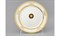 Блюдо круглое мелкое 30см "Gold Head" Белый декор Leander - фото 51710