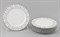 Набор тарелок мелких 25см "Серый орнамент" Сабина Leander (6 штук) - фото 52045