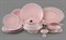 Сервиз столовый на 6 персон "Серый Узор" розовый фарфор Соната Leander 25 предметов - фото 52301