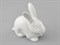 Фигурка "Белый заяц" 7,5 см Без Декора Leander - фото 52337