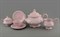 Сервиз чайный на 6 персон "Серый Узор, Соната" розовый фарфор Leander 15 предметов - фото 52395