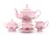 Сервиз чайный на 6 персон "Розовые цветы, Соната" Leander розовый фарфор 15 предметов - фото 52401