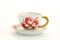 Чашка с блюдцем 350 мл "Цветочная коллекция" Келт Leander (декор красный с золотом) - фото 52784