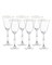Набор бокалов для белого вина "FREGATA" 185 мл "Отводка золото" Crystalite Bohemia (6 штук) - фото 53037