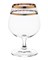 Набор бокалов для бренди "SYLVIA" 400 мл  "Панто, 2 отводки золото" Crystalite Bohemia (6 штук) - фото 53048