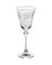 Набор бокалов для белого вина "ASIO" 185 мл "Панто, затирка золото, отводка золото" Crystalite Bohemia (6 штук) - фото 53066