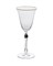 Набор бокалов для белого вина "PARUS" 185 мл "Отводка платина, платиновый шар" Crystalite Bohemia (6 штук) - фото 53182