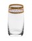 Набор стаканов для воды "PAVO" 250 мл "Панто, 2 отводки золото" Crystalite Bohemia (6 штук) - фото 53186