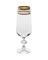 Набор бокалов для шампанского "STERNA" 180 мл "Панто, 2 отводки золото" Crystalite Bohemia (6 штук) - фото 53570