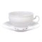 Набор чайных пар на 6 персон Bernadotte "Недекорированный" (чашка 360 мл с блюдцем 180 мм) 12 предметов - фото 53901