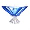 Фруктовница на ножке Aurum Crystal Plantica 33см Blue - фото 59390