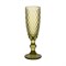 Фужер для шампанского Royal Classics Ромб средний 20*5*7 см (1 шт) зелёный - фото 59589