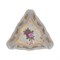 Салатник треугольный  Queen's Crown Роза перламутр 19 см - фото 60252