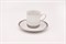 Чашка высокая с блюдцем 0,15л "Платиновая отводка" Светлана Leander - фото 62050