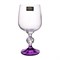 Бокал для вина Crystalite Bohemia Sterna/Клаудия Фиолетовый 230мл - фото 62928