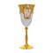 Фужер Анжела для вина AS Crystal лепка золотая 250 мл - фото 63198