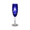 Фужер для шампанского Цветной хрусталь синий (1 шт) - фото 63636