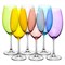 Набор бокалов для красного вина "MILVUS" Color mix цветная чаша 510 мл (6 штук) - фото 64469