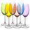 Набор бокалов для белого вина "MILVUS" Color mix цветная чаша 300 мл (6 штук) - фото 64472
