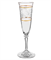 Набор фужеров для шампанского "BRANTA" 175 мл "Панто, 2 отводки золото" Crystalite Bohemia (6 штук) - фото 64536