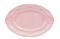 Блюдо овальное 36см "Белый узор"  розовый фарфор Соната Leander - фото 64579