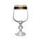  Набор бокалов для вина 340 мл Золотой лист Клаудия Кристалайт (6 шт) - фото 65766