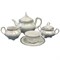 Чайный сервиз на 6 персон Bolero, декор "Платиновый узор" Cmielow 15 предметов - фото 67059