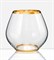 Набор стаканов для виски Аморосо 440 мл (2 штуки), декор "Золотая отводка" Crystalex - фото 67507