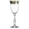 Набор бокалов для вина Анжела 250 мл (6 штук), декор "Панто платина, золото" Crystalex - фото 67517