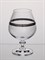 Набор бокалов для бренди Анжела 400 мл (6 штук), декор "Платиновые кружева,широкий кант" Crystalex - фото 67540