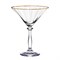 Набор бокалов для мартини Анжела 285 мл (6 штук) оптика, отводка золота Crystalex - фото 67570