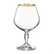Набор бокалов для бренди Виктория 380 мл (6 штук), декор "Отводка золото" Crystalex - фото 67789