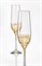 Набор бокалов для шампанского Виола 190 мл (2 штуки) Золотая спираль Crystalex - фото 67832
