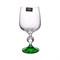Набор бокалов для вина 230 мл Crystalite Bohemia Sterna/Klaudie Арлекино разноцветные ножки (6 шт) - фото 68122