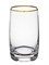 Набор стаканов для воды Идеал 380 мл (6 штук), отводка золото Crystalex - фото 68192