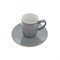 Чашка+блюдце для эспрессо графит Benedikt Ribby  80 мл - фото 68865