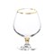 Набор бокалов для бренди Оливия 400 мл (6 штук), декор "Отводка золото,ножка золото" Crystalex - фото 69930