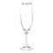 Набор бокалов для шампанского Оливия 190 мл (6 штук), декор "Отводка золото, ножка золото" Crystalex - фото 69931