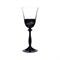 Набор бокалов для вина черное с узором Анжела Bohemia 185 мл (6 шт) - фото 70167