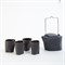 Чайный сервиз BENT 5 предметов, цвет черный Cmielow - фото 71089
