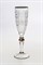 Набор бокалов для шампанского  "500PK", декор "Отводка платина, платиновый шар", шлифовка; 180 мл (набор 6 шт.), хрусталь, Bohemia Jihlava - фото 71576
