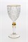 Набор бокалов для вина "500PK", декор "Отводка золото, золотой шар", шлифовка;  260 мл (набор 6 шт.), хрусталь, Bohemia Jihlava - фото 71579