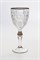 Набор бокалов для вина "500PK", декор "Отводка платина, платиновый шар", шлифовка; 260 мл (набор 6 шт.), хрусталь, Bohemia Jihlava - фото 71580
