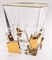 Набор стаканов для виски "CRACK", декор "Золото"; 310 мл (набор 6 шт.), хрусталь, Bohemia Jihlava - фото 71588