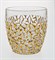 Набор стаканов для виски "NICOLETTE", декор "Золотой мрамор";  350 мл (набор 6 шт.) , хрусталь, Bohemia Jihlava - фото 71665