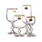 Набор фужеров 24 предмета Crystalex Bohemia Клаудия с золотом (рюмки 50 мл, шампанское 130 мл, вино 230 мл, бренди 250 мл) - фото 82182